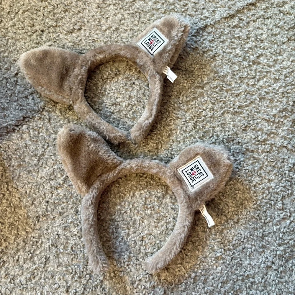 Great Wolf Lodge Furry Animal Ear Headband Lot Bundle
